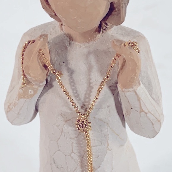 Willow Tree Truly Golden 2008 Susan Lordi Angel Hand-Painted Resin Figurine - Picture 5 of 12